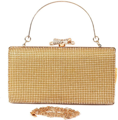 

Rahul Enterprises Party Gold Clutch