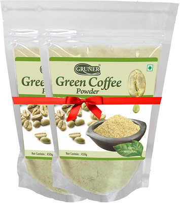 

Gruner Gruner's Natural Unroasted Green Coffee Powder (Combo 2 Pack) Instant Coffee(2 x 225 g)