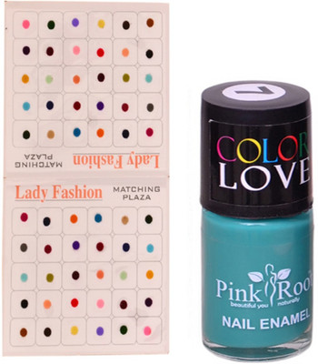 

Pink Root Nail Polish No. 07 (15ml) Lady Fashion Multi Color No. 13 Bindi(Set of 2)