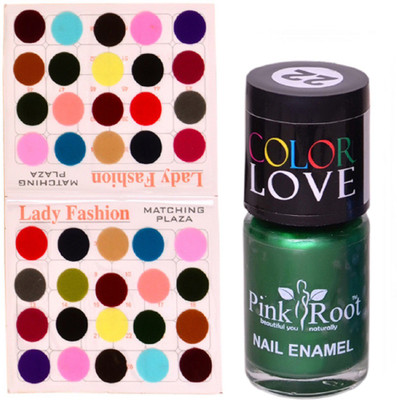 

Pink Root Nail Paint No. 22 (15ml), Lady Fashion Multi Color No. 15 Bindi(Set of 2)