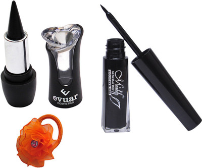 

Evuar Herbal Black Kajal, Waterproof Liquid Eyeliner and Band(Set of 3)