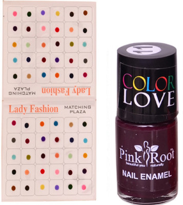 

Pink Root Nail Polish No. 11 (15ml) Lady Fashion Multi Color No. 13 Bindi(Set of 2)
