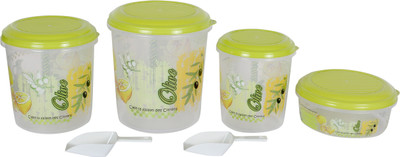 Polyset - 4000 ml, 7000 ml, 10000 ml, 5000 ml Plastic Grocery Container(Pack of 4, Green)