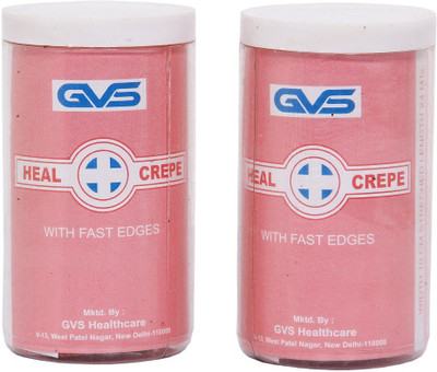 

GVS HEAL CREPE COTTON BANDAGES PACK OF 2 (10 cm) Crepe Bandage(10 cm)