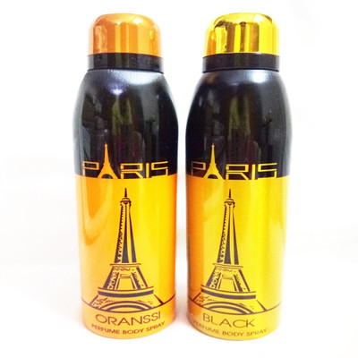 

Paris ORANSSI AND BLACK Perfume Body Spray - For Men & Women(400 ml, Pack of 2)
