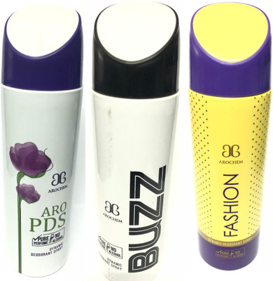 

Arochem PBF Deodorant Spray - For Men & Women(600 ml, Pack of 3)
