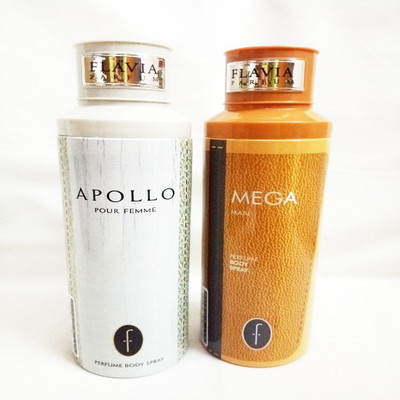 

Flavia MEGA AND APOLLO Perfume Body Spray - For Men & Women(400 ml, Pack of 2)