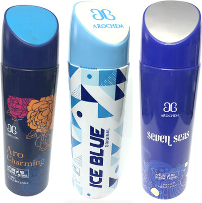 

Arochem AcISs Deodorant Spray - For Men & Women(600 ml, Pack of 3)