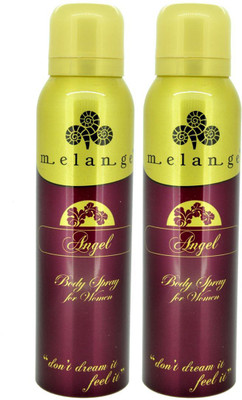 

MELANGE WOMEN DEODORANT ANGEL PACK OF 2 ,150ML Body Spray - For Women(300 ml, Pack of 2)