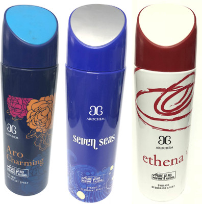 

Arochem AcSse Deodorant Spray - For Men & Women(600 ml, Pack of 3)