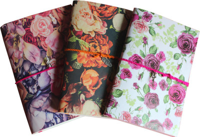 

Goonj Creations Assorted Diary(Set of 3 Floral Diary, Multicolor, Pack of 3)