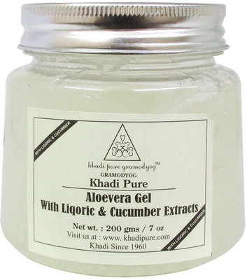 

Khadi Pure Herbal Aloevera Gel with Liquorice & Cucumber Extracts (Transparant)(200 g)