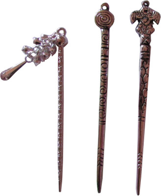 

GUJRATI Combo of Multi Color Juda Sticks Bun Stick(Multicolor)