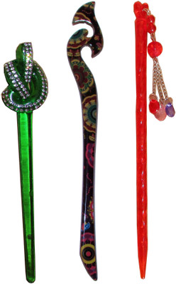 

GAGRAT Combo of Multi Color Juda Sticks Bun Stick(Multicolor)