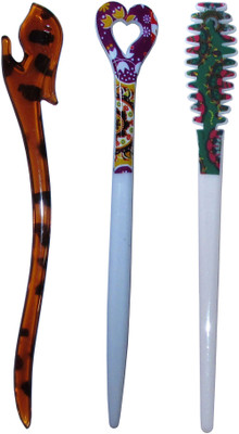 

BULK Combo of Multi Color Juda Sticks Bun Stick(Multicolor)