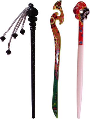 

GIMU Combo of Multi Color Juda Sticks Bun Stick(Multicolor)