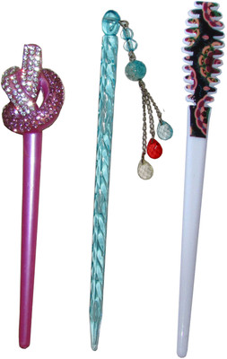 

Hash Combo of Multi Color Juda Sticks Bun Stick(Multicolor)