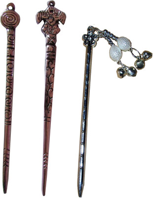 

GEETY Combo of Multi Color Juda Sticks Bun Stick(Multicolor)