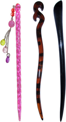 

PARROTOO Combo of Multi Color Juda Sticks Bun Stick(Multicolor)