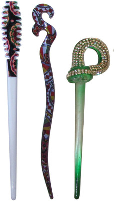 

BULK Combo of Multi Color Juda Sticks Bun Stick(Multicolor)