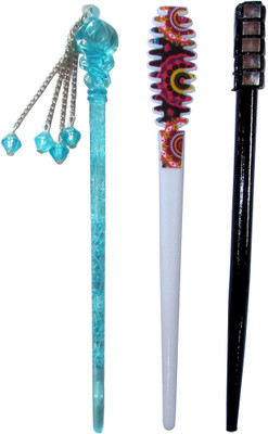 

MAUSI Combo of Multi Color Juda Sticks Bun Stick(Multicolor)