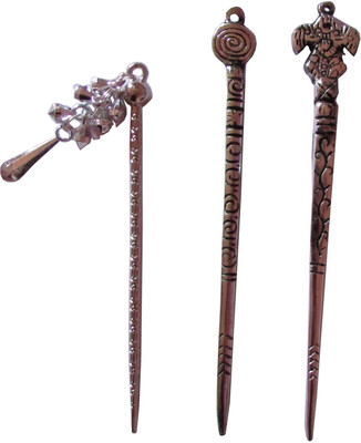 

SHATABDI Combo of Multi Color Juda Sticks Bun Stick(Multicolor)