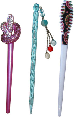 

RAKSH Combo of Multi Color Juda Sticks Bun Stick(Multicolor)