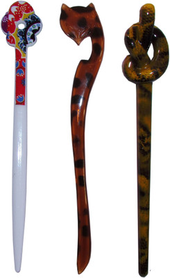 

GAGRAT Combo of Multi Color Juda Sticks Bun Stick(Multicolor)