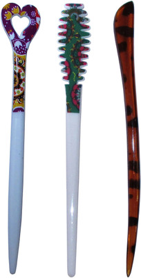 

Shubh Combo of Multi Color Juda Sticks Bun Stick(Multicolor)