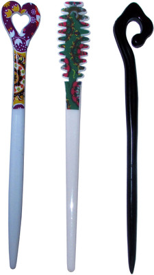 

MUKTT Combo of Multi Color Juda Sticks Bun Stick(Multicolor)