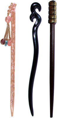 

GEEREESH Combo of Multi Color Juda Sticks Bun Stick(Multicolor)