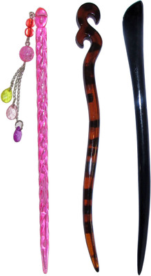 

GRAVY Combo of Multi Color Juda Sticks Bun Stick(Multicolor)