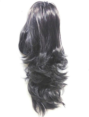 

Alizz Natural black 2 in 1 pony wig clutcher step cutting style Hair Extension