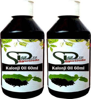 

shree dhanwantri ayurweda Kalonji Oil 120 ml {(60ml + 60 ml ) 2 pack } Black seed oil 120 ml Hair Oil(120 ml)