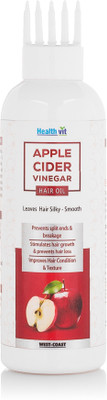 

HealthVit Apple Cider Vinegar Hair Oil 200ml For Leaves Hair Silky & Smooth Hair Oil(200 ml)