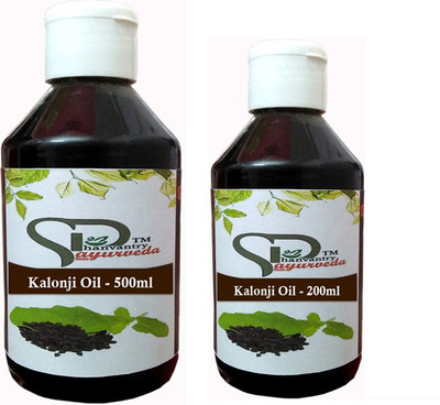 

shree dhanwantri ayurweda kalonji oil 700 ml 2pack (500ml + 200 ml ) , Black seed OIl 700 ml Hair Oil(700 ml)