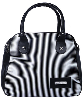 

Lady bar Shoulder Bag(Black, White)
