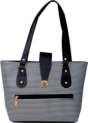 

Lady bar Hand-held Bag(Black, White)