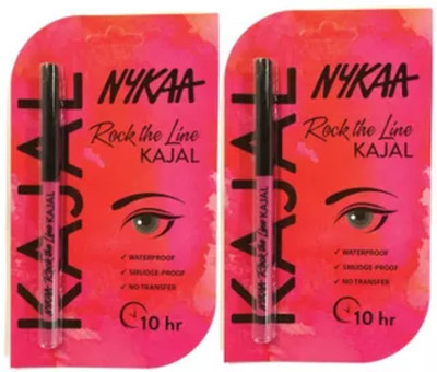 

Nykaa Rock The Line Kajal Eyeliner(Black, 1.2 ml)