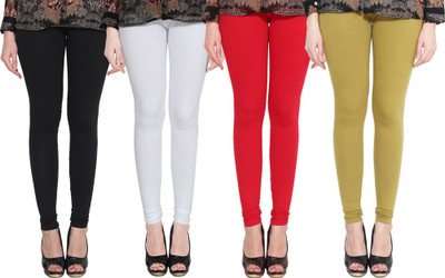 LAPZA Churidar Legging(Black, White, Red, Green, Solid) Flipkart