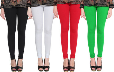 PAMO Churidar Legging(Black, White, Red, Green, Solid) Flipkart