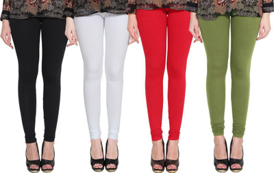 PAMO Churidar Legging(Black, White, Red, Green, Solid) Flipkart