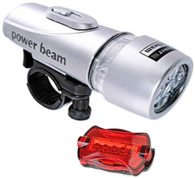 

SHIVEXIM Bicycle LED Front Rear Light Combo(Silver)