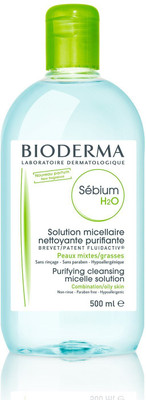 

Bioderma Sebium H2O Micelle Solution, Combination or Oily Skin Makeup Remover(500 ml)