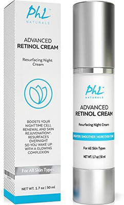

PHL Naturals Retinol Cream Moisturizer For Face Eyes And Neck Anti Aging Night Cream(50 ml)