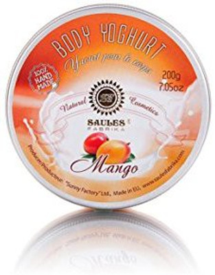 

SAULES FABRIKA Mango Body Yoghurt Moisturizer Natural Organic And Aromatic Handmade Moisturizer Body Cream(200 g)