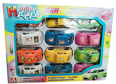 

FLAME Happy Mini Cars 12 pcs(Multicolor)