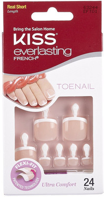 

Kiss Nail Kit, Toenail, No Chip, Real Short, Limitless(Multicolor)