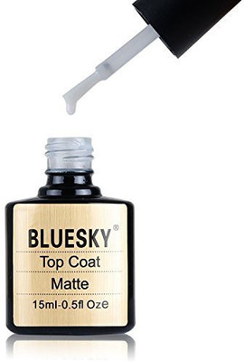 

Blue Sky UvLed Top Coat Gel Nail Polish Matte Large White