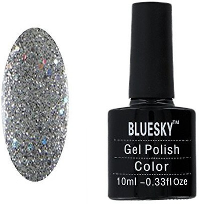 

Blue Sky Silver Glitter Explosion Uv Led Gel Soak Off Nail Polish Silver
